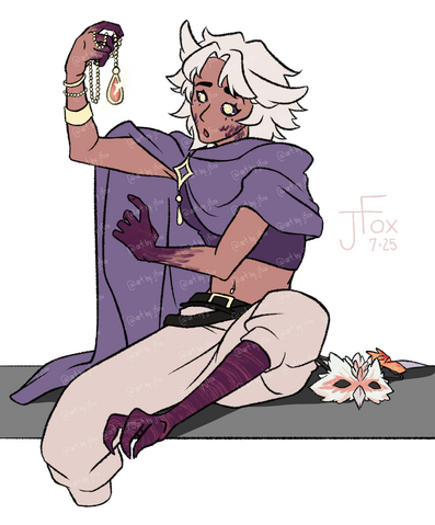 “Ooo, Shiny…” character design by zzhuli_ on ArtFight full body flats, no background — $50