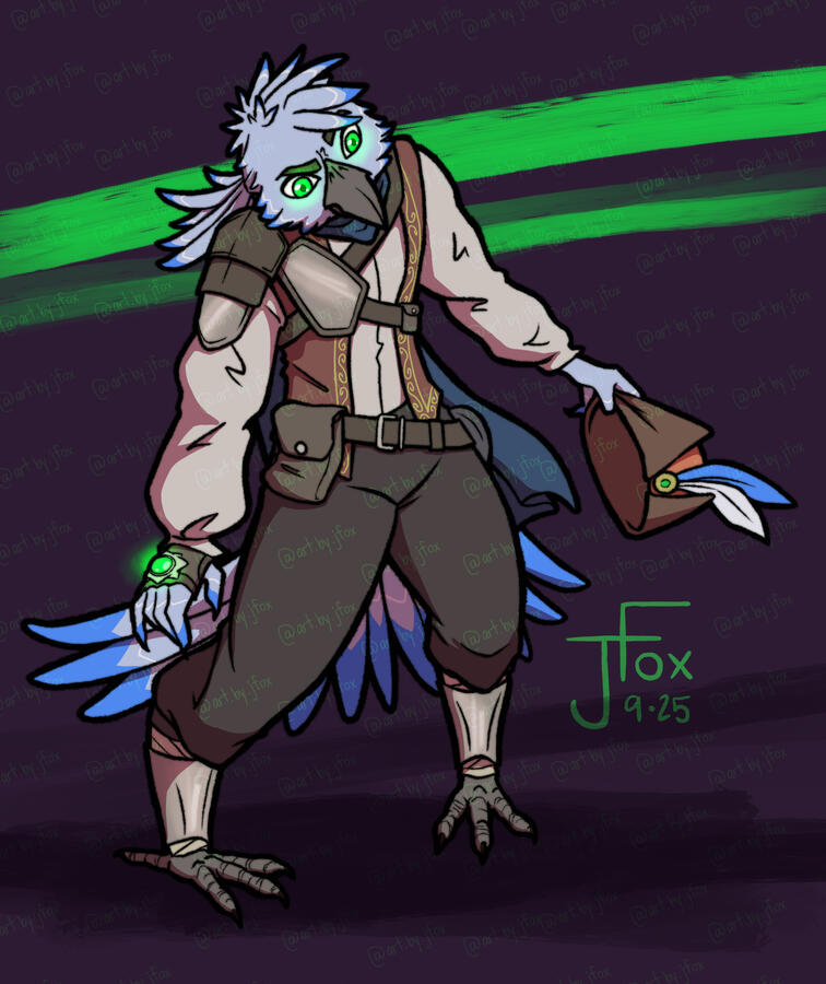 “Perception Check” art trade on discord full body, render, simple background — $60